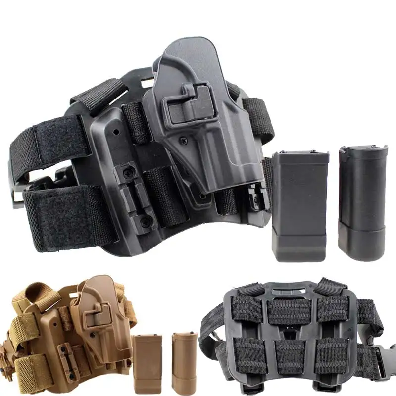 

Tactical Drop Leg Holster for H&K USP Compact Pistol Paddle & Belt Airsoft Holsters