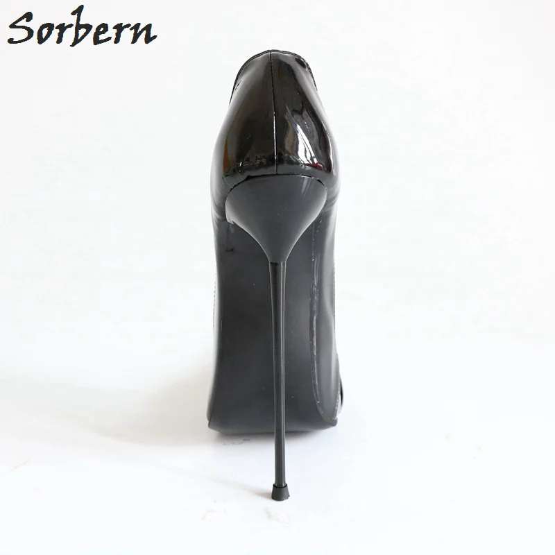 Sorbern Sexy 16Cm scarpe con tacco alto in metallo Ultra sottile scarpe a punta da donna décolleté Unisex cinese Plus Size 36-52 tacchi a punta