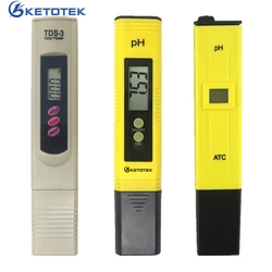 Digital Portable PH Meter Tester Lab PH TDS Tester ATC Automatic Calibration TDS Meter for Drink Food Aquarium Wine Urine