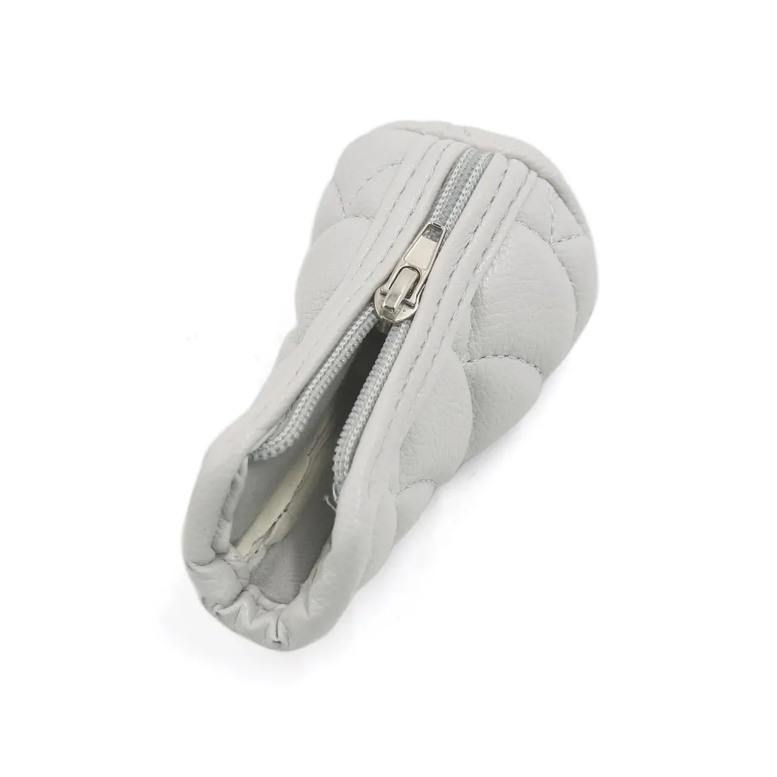 X Autohaux Truck Car Interior Accessory Noslip Zip Fastener Gear Knob Cover Sleeve Gray