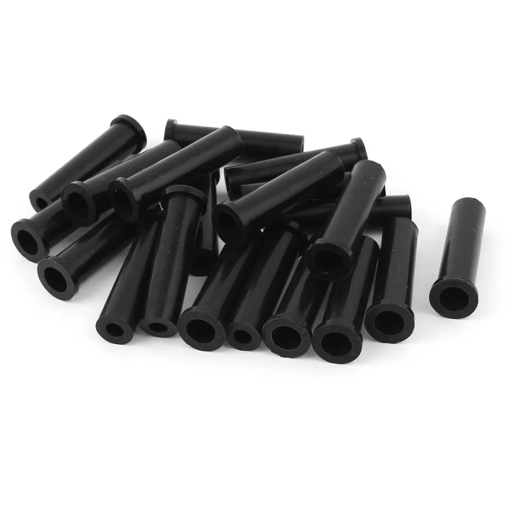 20Pcs 10-6mm Black Rubber Wire Protector Cable Sleeve Boot Cover For Angle Grinder Wire Connect Protection Electric Drill Cable