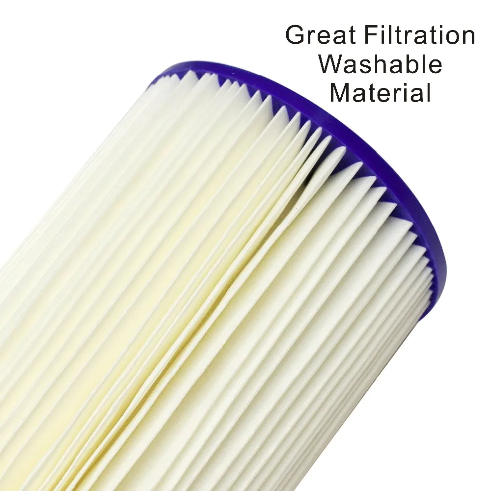 20 Micron - High Flow Whole House Sediment Pleated Filter Cartridge, Washable 20\