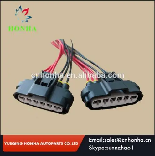 

2 pcs 6-way for Toyotas Lexus tps throttle repair wire harness connector pigtail 90980-11858 with 30cm 16AWG wire