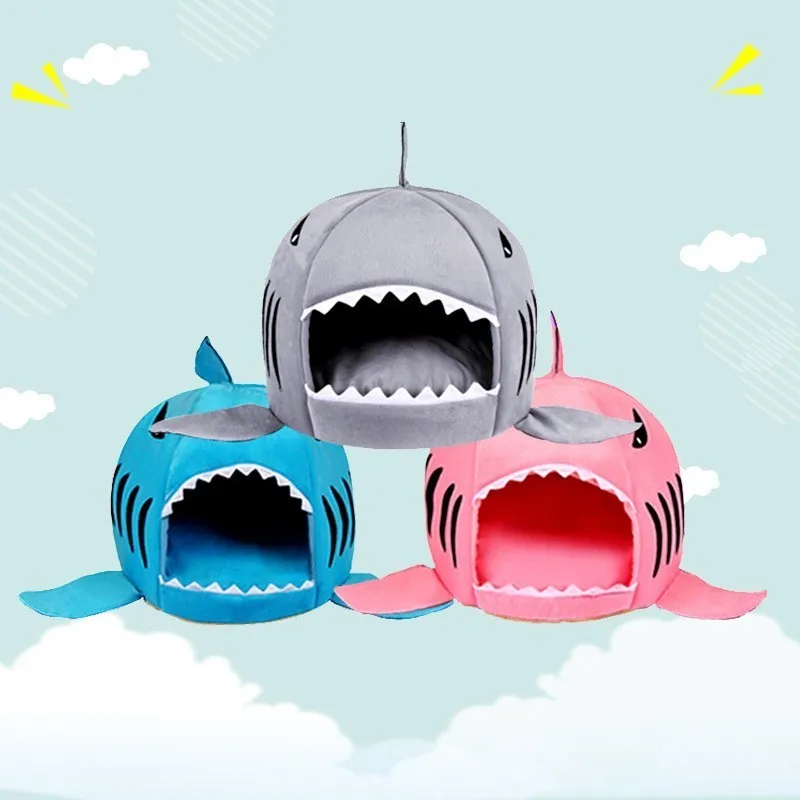 Dog House Shark For Large Dogs Tent High Quality Cotton Small Dog Cat Bed Puppy House Pet Product