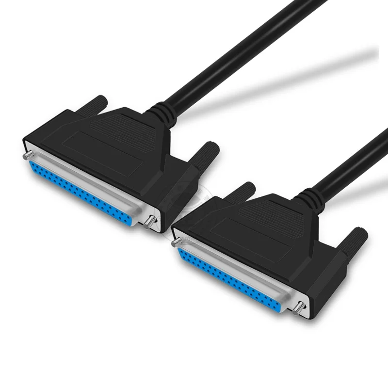 Kabel DB37 DB 37-pinowy kabel daty z męskiego na męskie męski na żeński żeński do żeńskiego przedłużacz 37 P kabel sygnałowy z czystej miedzi