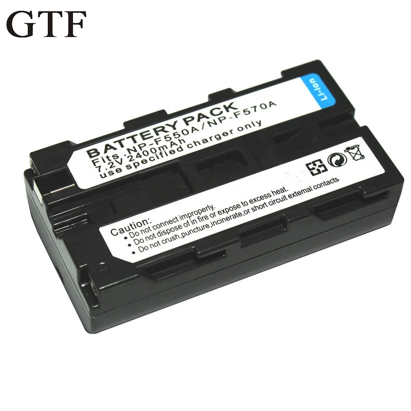 GTF Photo lamp NP - F550 battery NP - F570 battery For Electronic LED lamp battery 2400 battery pack