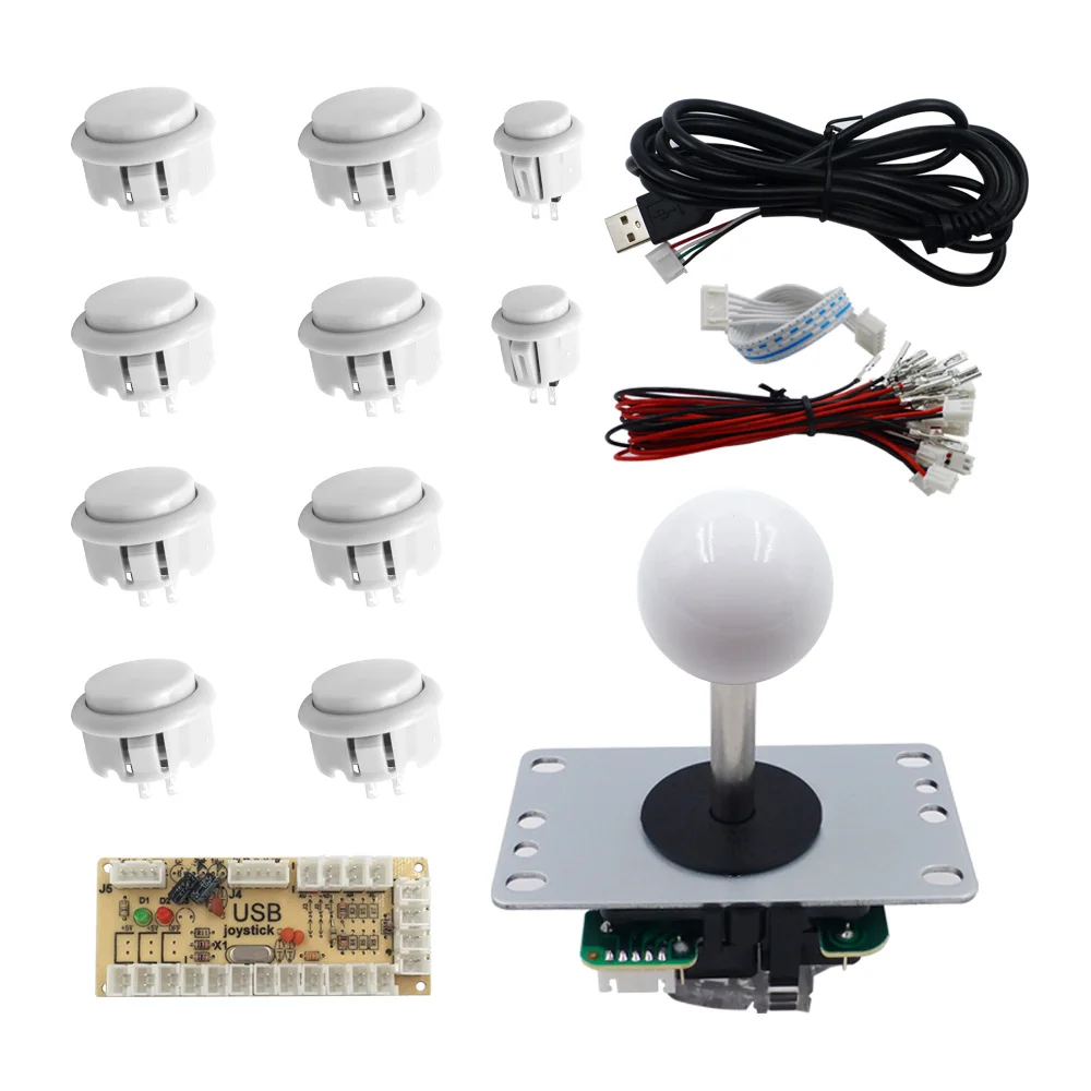 SJJX Retropie Arcade DIY Kit Joystick Arcade MAME Raspberry Pi Push Button USB Encoder Zero Delay Arcade Controller