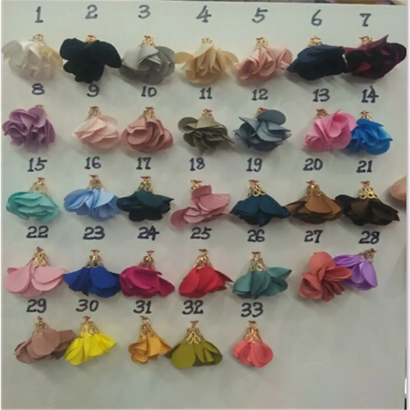 20pcs/lot 27mm silk flower tassel for earrings jewelry making diy tassels  jewelry accessories jewelry findings