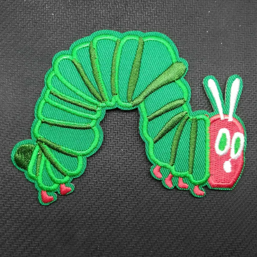 Green Insect Iron On Embroidered Clothes Patches For Clothing Stickers Garment Apparel Accessories