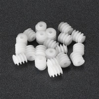 Uxcell 20pcs/lot 6x6 8x6 2A Plastic Sample Worm Gear for DIY Car Robot Motor Model Production Technology Toy Accessories