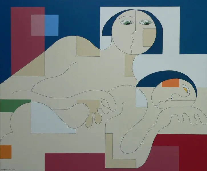 High quality Oil painting Canvas Reproductions Virtual Desire by Hildegarde Handsaeme hand painted