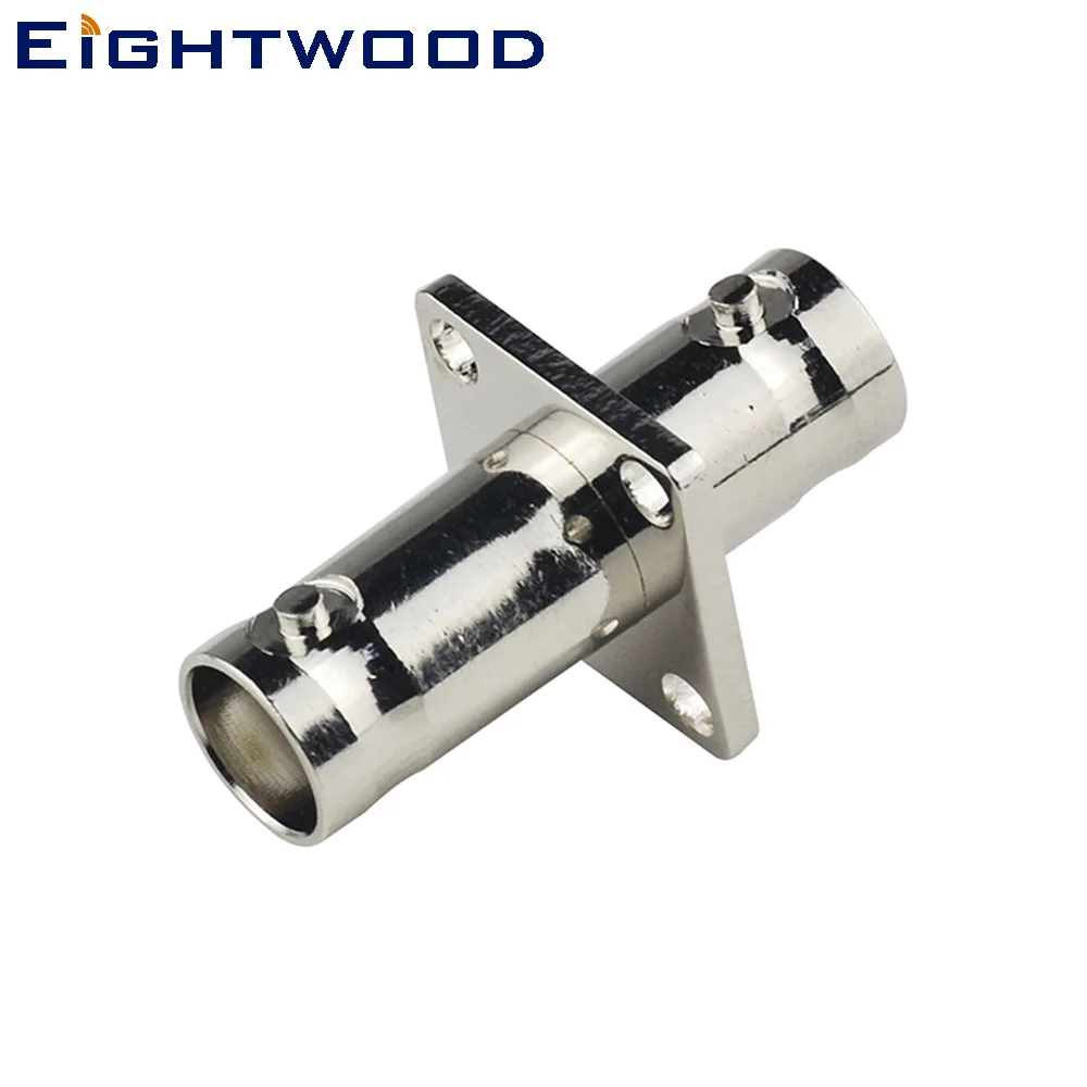 

Eightwood BNC to BNC RF Coaxial Adapter BNC Jack Female to BNC Jack Female RF Connector Straight 4 Hole Flange 50 Ohm