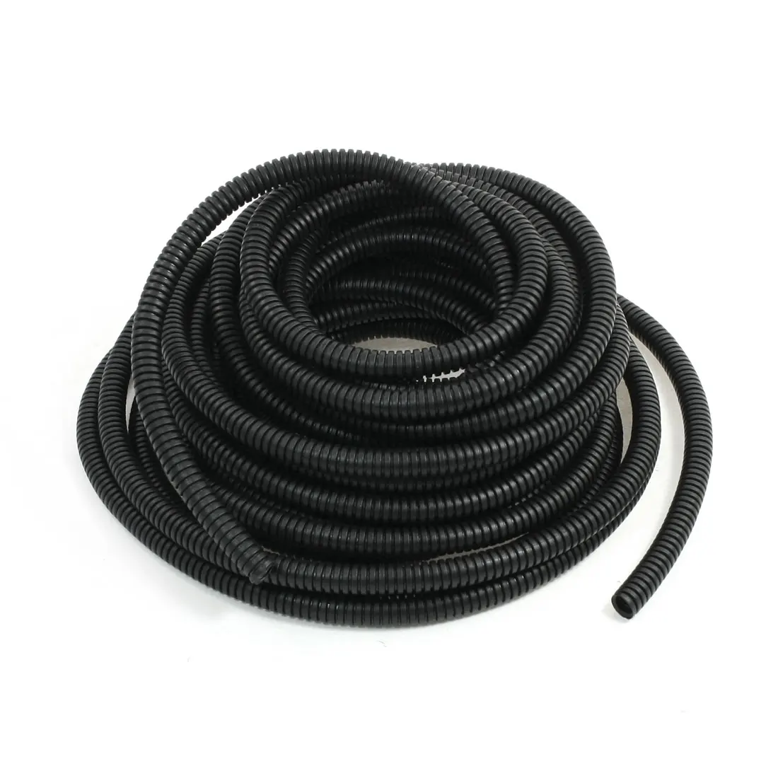 Uxcell 10M 11M 7.5M 3.2M 1M Flexible Corrugated Tube Black Insulate Flame retardant Polyethylene Corrugated Tube Pipe OD 10mm