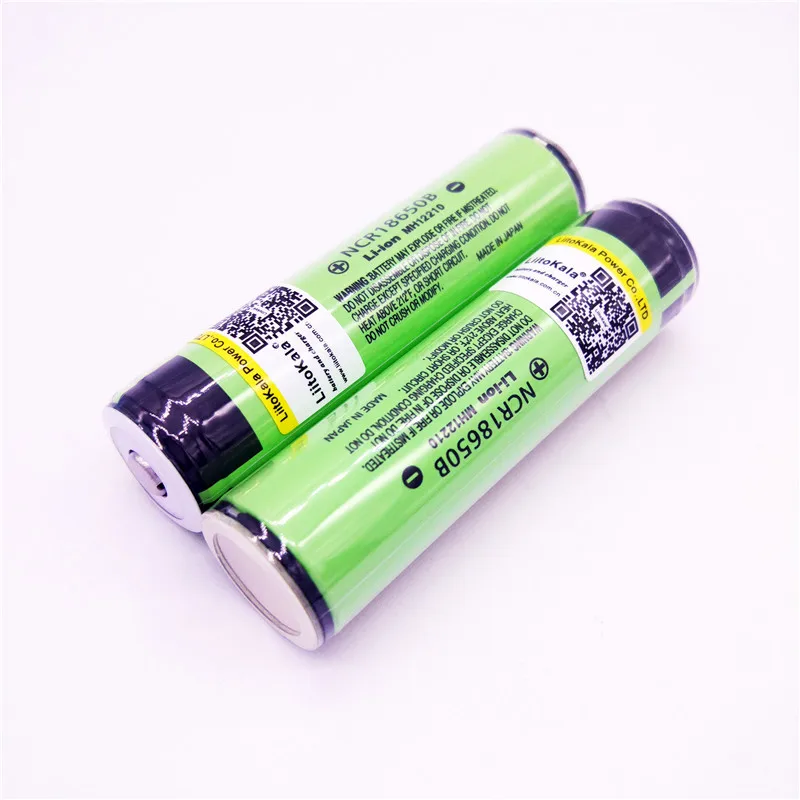 Liitokala 2 sztuk oryginalny 18650 3400mah chronione baterii 3.7V litowo-jonowy akumulator