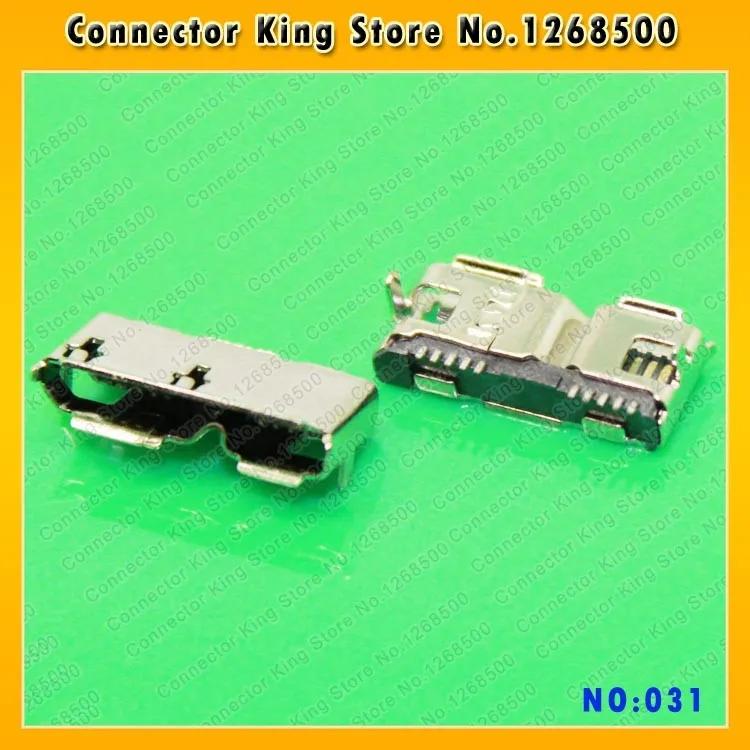 Connettore Micro usb 3.0 connettore tipo B per riparazione mobile / Tablet PC / MP3 / MP4 / MP5, punte, bocca dritta, MC-031