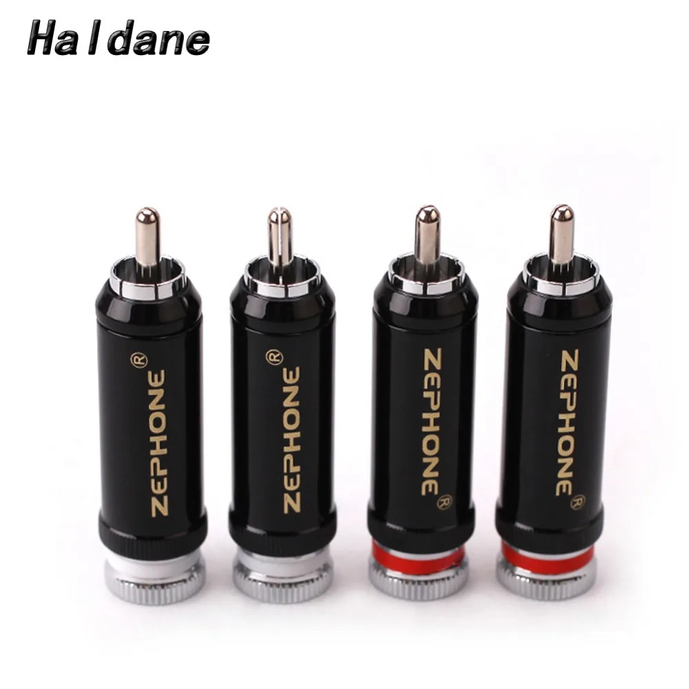 

Free Shipping Haldane 4pieces HIFI RCA Jack Plug Connector for DIY audio cable