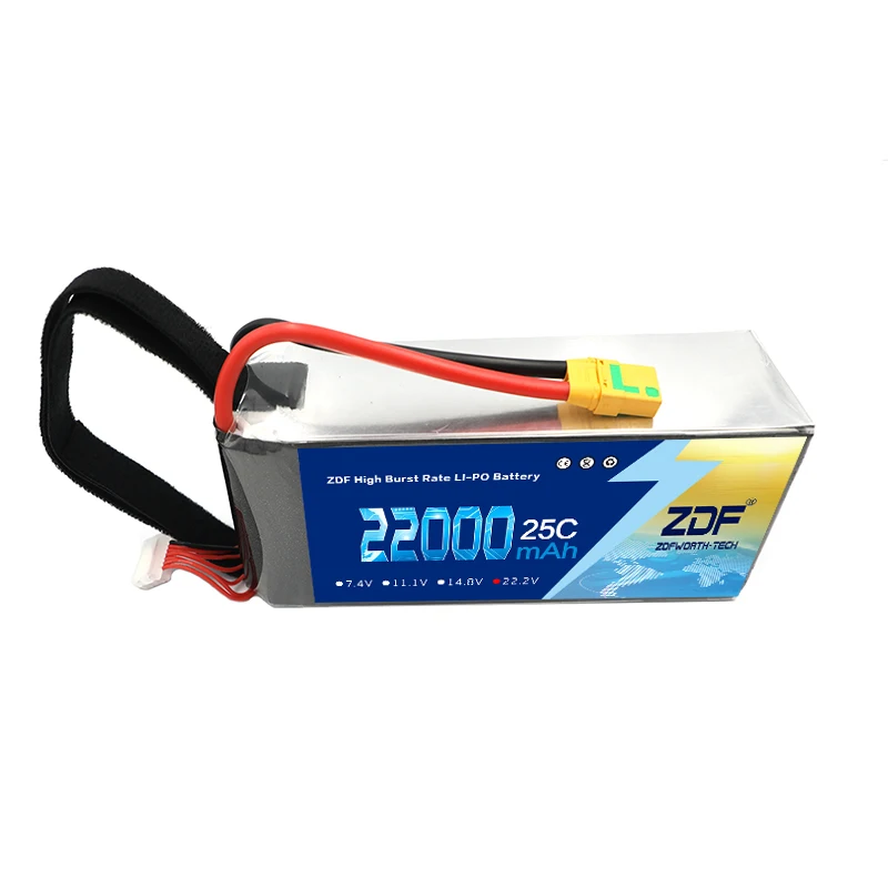 ZDF 22000mAh 25C batterie Lipo 6S 22.2V batteria RC per Drone elicottero Quad UAV S800 S900 S1000