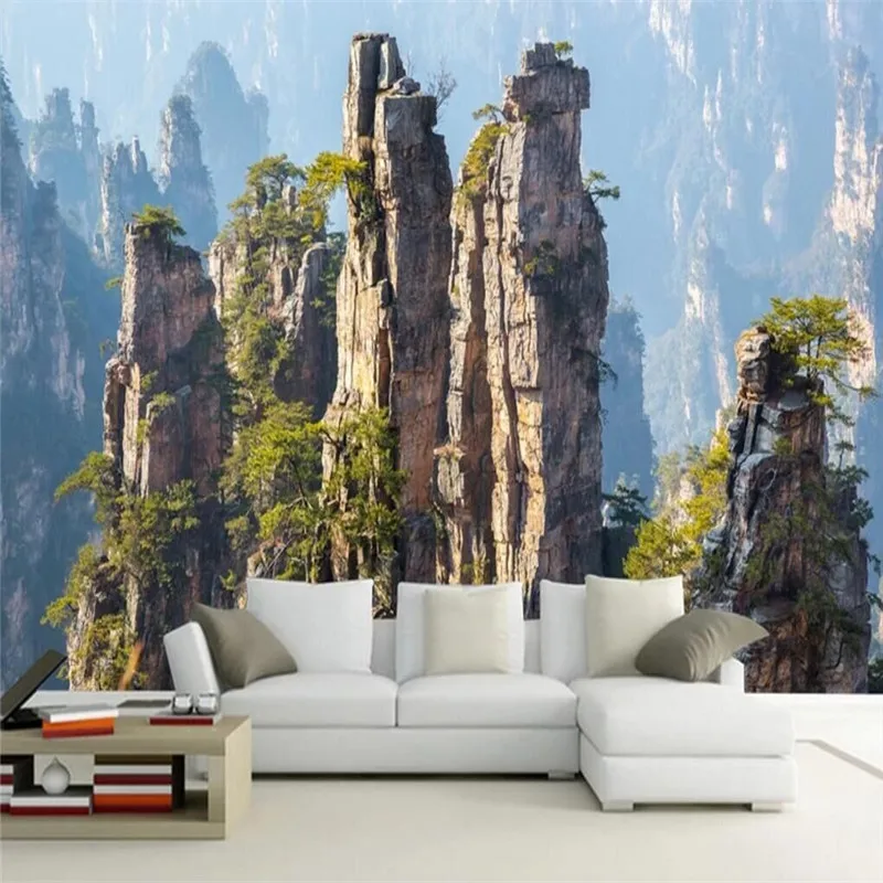 Dashan TV background wall specializing in the production of wallpaper murals custom home wall