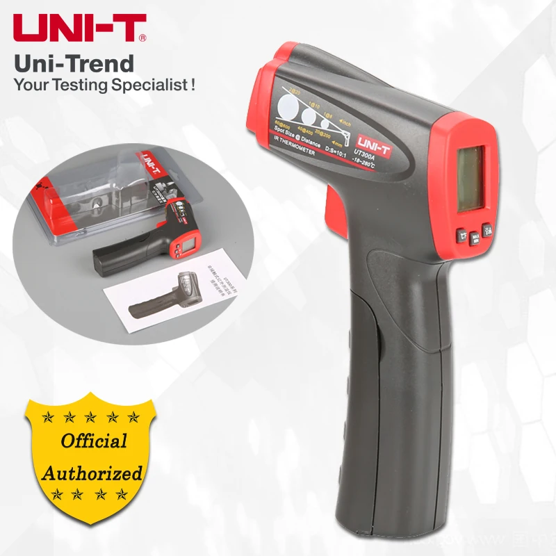 

UNI-T UT300A/UT300C/UT300S non-contact infrared thermometer digital electronic temperature gun / range -32 ℃ ~ 400 ℃