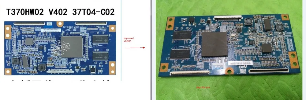 Oryginalna tablica logiczna LCD T370HW02 V402 37T04-C02 do połączenia z płytką połączeniową t-con