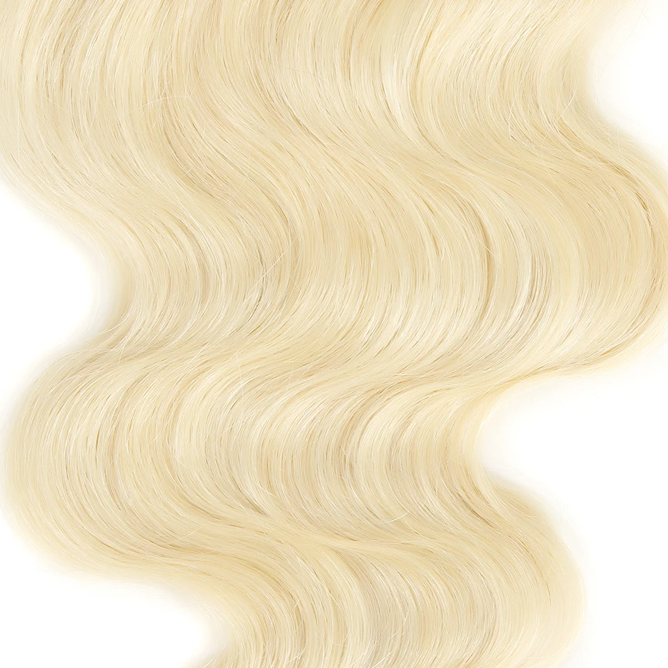 Perruque Lace Closure Brésilienne Remy 613 Naturelle, Cheveux Humains, Body Wave, Blond, Élégant, 3 Parties, Milieu, Document Gratuit, Livraison Gratuite, 100%