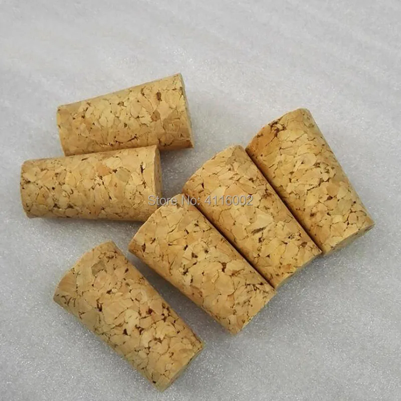 1000pcs Natural Wood Corks Wine Stopper Bottle Stopper Cone Type Beer Bottle Corks Plug Sealing Cap Bar Tool