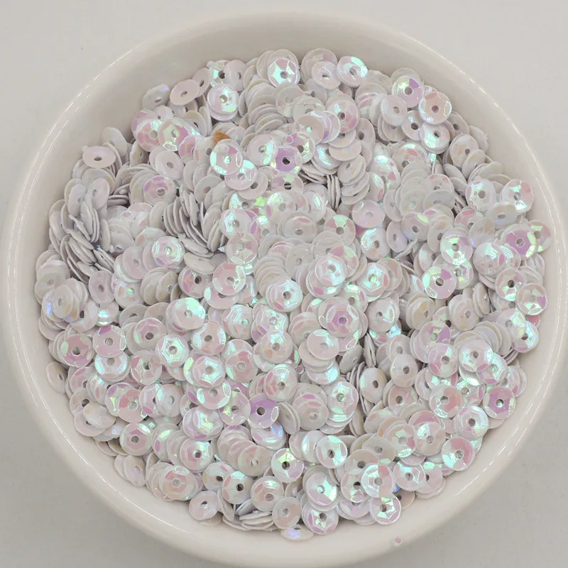 4mm 10g/Pack Concave Round Shape Sequins Loose Sequin PVC Paillette DIY Wedding Sewing Crafts Dlothing Lentejuelas Accessories