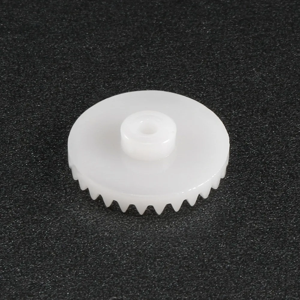 Uxcell 20Pcs C202/C282/C322A 2mm Hole Diameter White Plastic Gear Toy Accessories with 20/28/32 Teeth for DIY Car Robot Motor