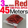9PCS 3mm red