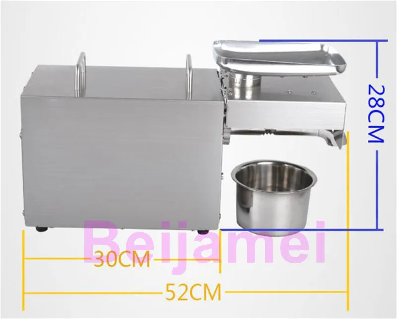 BEIJAMEI Commercial Peanut Oil Press Machine Stainless Steel 110V or 220V Electric Oil Extraction Expeller Presser Price