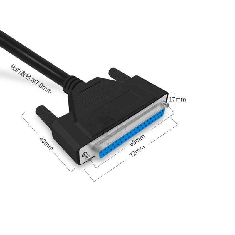 Kabel DB37 DB 37-pinowy kabel daty z męskiego na męskie męski na żeński żeński do żeńskiego przedłużacz 37 P kabel sygnałowy z czystej miedzi