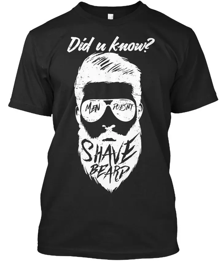 Brand Men Fashion Summer Listing Fashion Shave Beard Stylisches T-Shirtlogo T Shirts