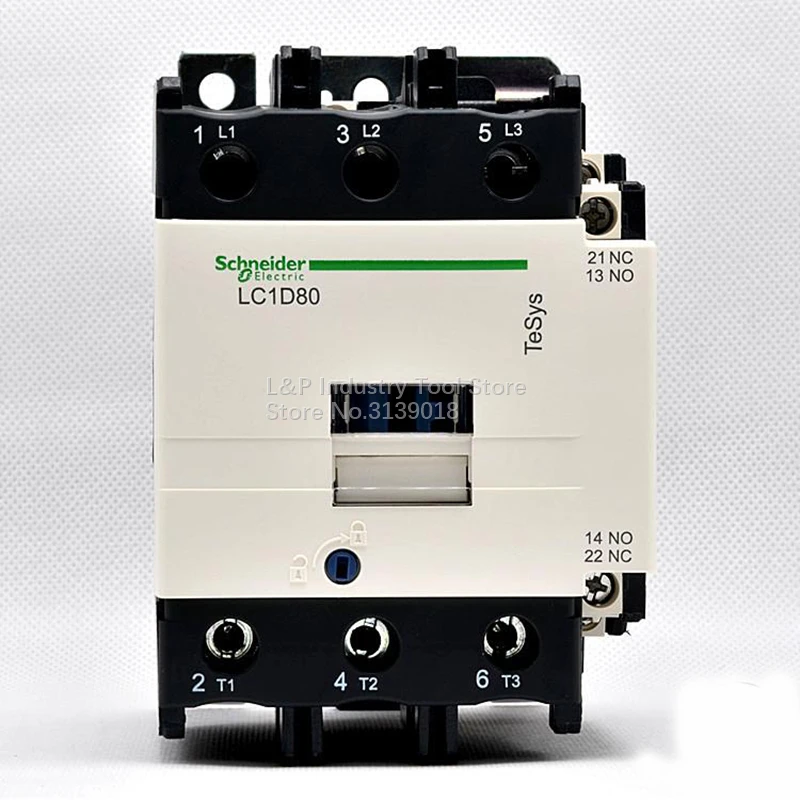 

New Original Schneider LC1D80M7C Coil 220VAC Contactor LC1-D80M7C 80A Load 37KW-380V Standard TeSys