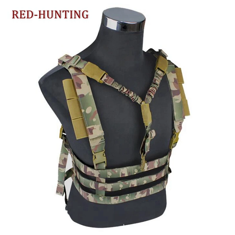 Chaleco MOLLE porta-munición perfil bajo para Airsoft y caza