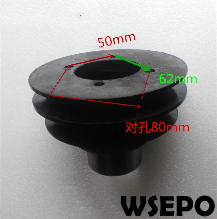 Top Quality! Double Groove Belt Pulley fits for 4100/4102 4 Cylinder Water Cooling Diesel Engine