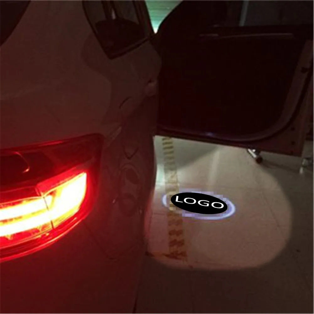 JingXiangFeng 2 pcs Case For Peugeot For opel Car Door Welcome Light Car LED Laser Logo Ghost Shadow Light Warning lights