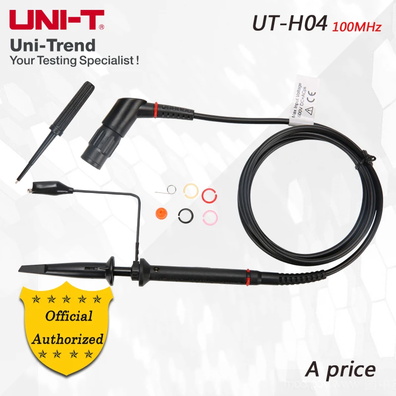 UNI-T UT-H04 Passive probe 100MHz; Handheld oscilloscope probe, suitable for UTD1000 series, etc.