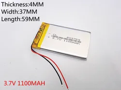3.7V 403759 1100mAh Lithium Polymer Li-Po Rechargeable DIY Battery For Mp3 MP4 MP5 GPS mobile electronic