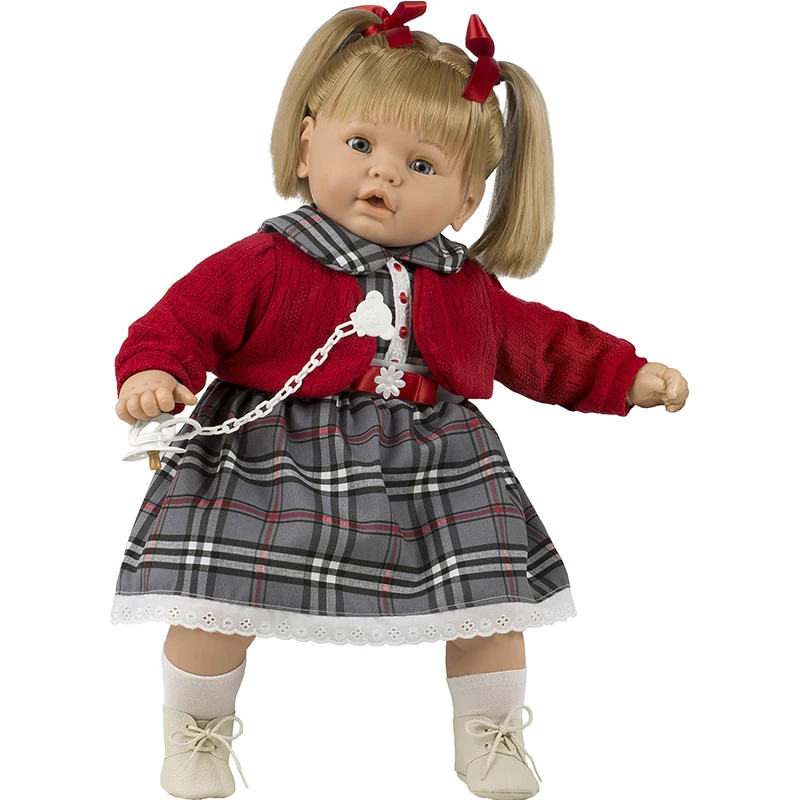 Berbesa Doll Plaid Dress, Gift Bag for Newborn, Sweetness, 80381