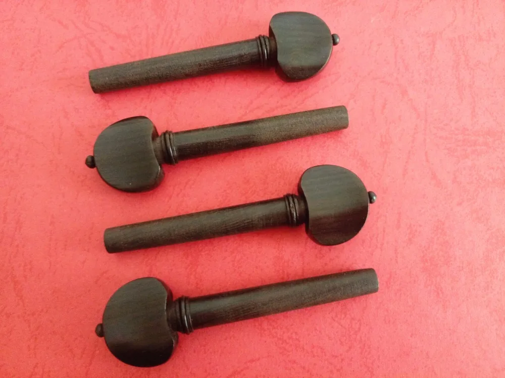 100 pcs new black ebony violin tuning pegs 4/4 full size violin accessories