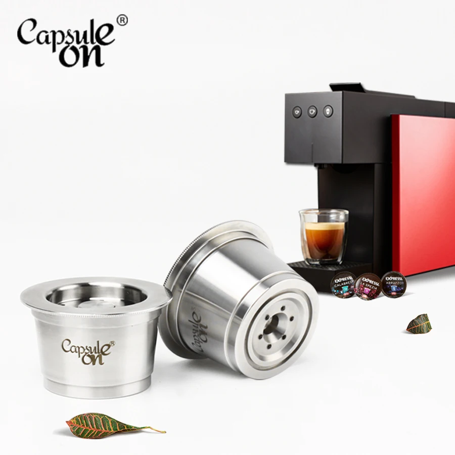 capsulone STAINLESS STEEL Metal Capsule Compatible for k-fee Machine Refillable Reusable coffee capsule