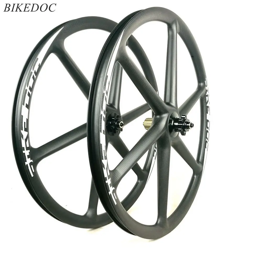 

BIKEDOC Full Carbon 30MM Width 30MM Depth 26ER MTB Wheels 6 Spoke Carbon Wheel