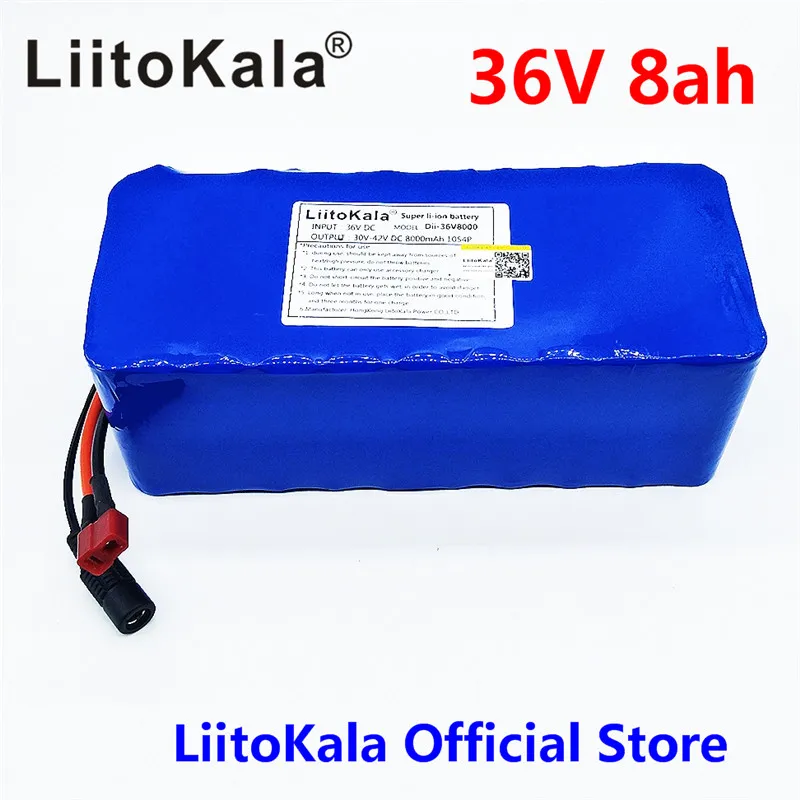 Liitokala 36V 8AH bike electric car battery scooter high-capacity lithium battery  not include Charger