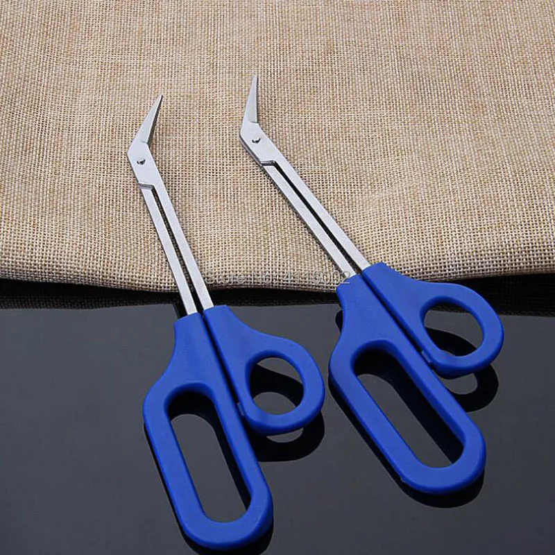 100pcs 20cm Long Reach Easy Grip Toe Nail Toenail Scissor Trimmer Pedicure Trim Tool