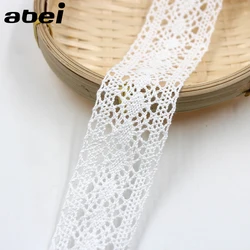 5yards/lot 3.5cm White Cotton Lace Trims DIY Ribbon for Home Wedding Craft Handmade Patchwork Cloth Accessories