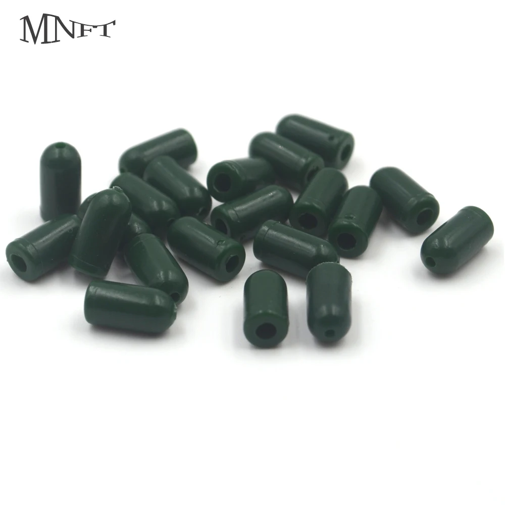 MNFT 50 Pcs High Quality Buffer Rubber  Bead Shock Beads Knot Swivel Protecting Terminal Tackle