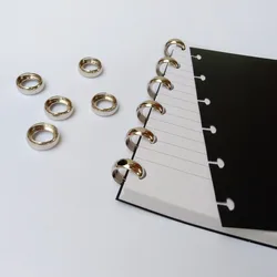 Yiwi New Arrive 18mm Outer Diameter Metal Disc Bind Ring For Happy Planner Notebook Disc-Bound Planner