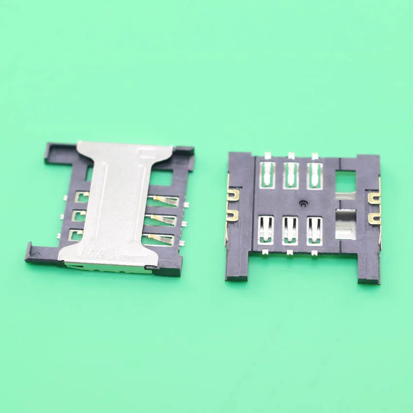 

YuXi 10pcs SIM card reader socket holder slot connector for Lenovo A356 for Red Xiaomi size:16.5*16.5mm