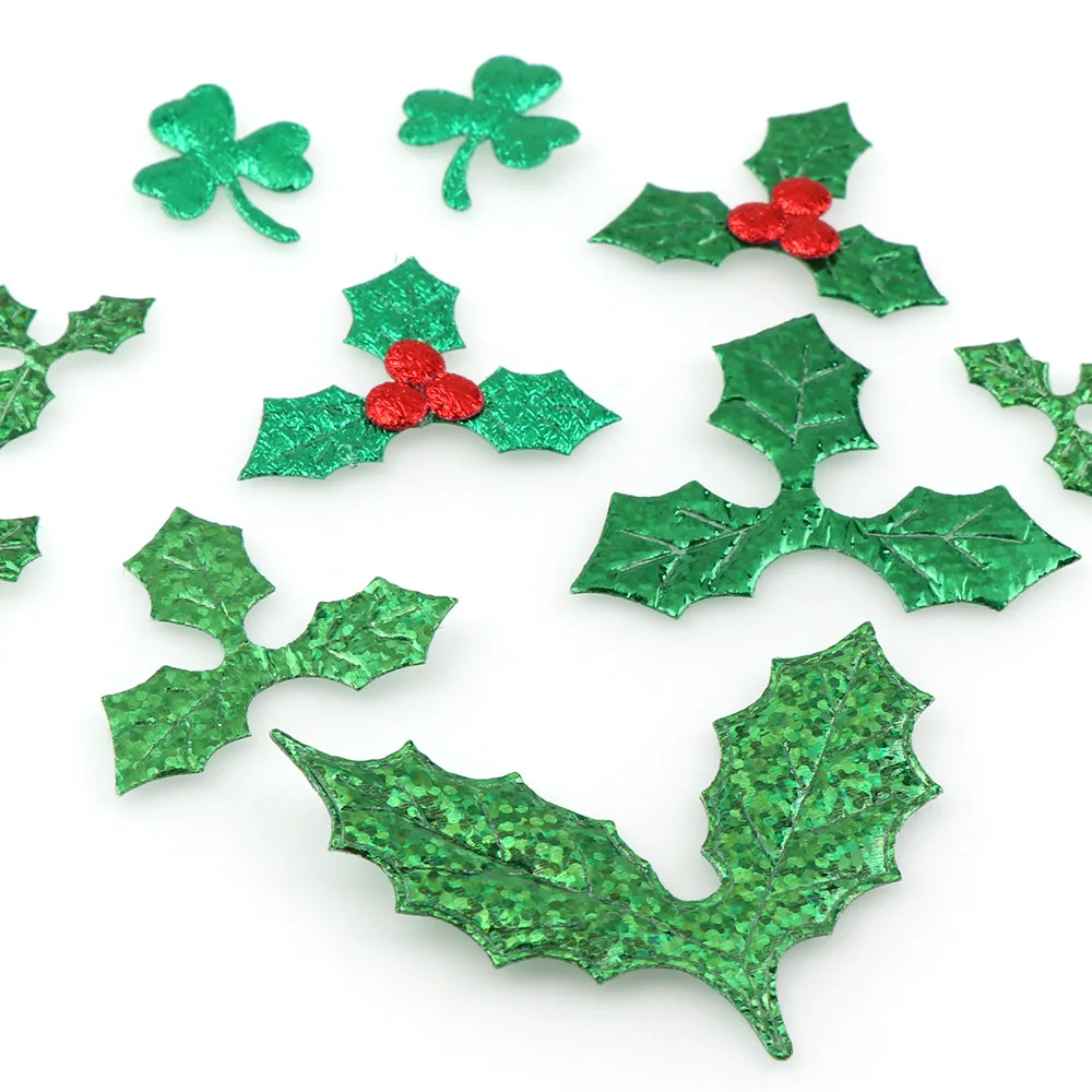 100pcs Non-woven Tree patch felt flower appliques as Christmas Decoration bolsas accessories ornaments