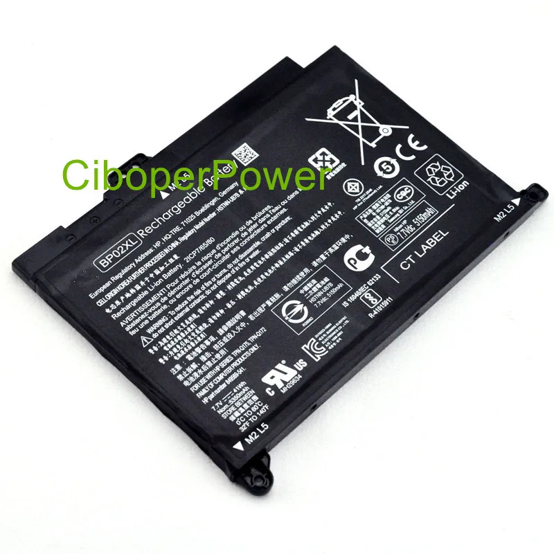 Original quality BP02XL HSTNN-LB7H HSTNN-UB7B battery For PC 15 AU010WM